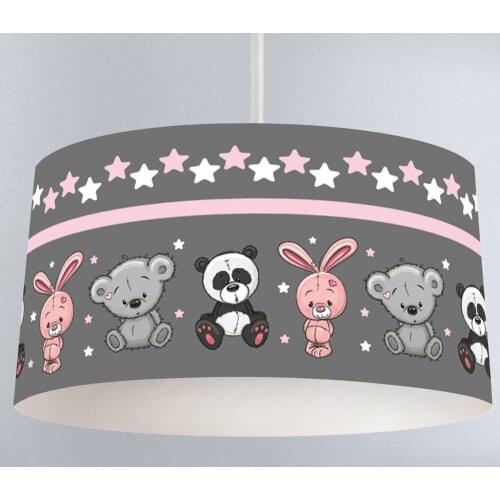 Lamp For Kids Bedrooms Light Chandelier for Living Room Childrens Room Gray Rabbit Bear Panda Model 091