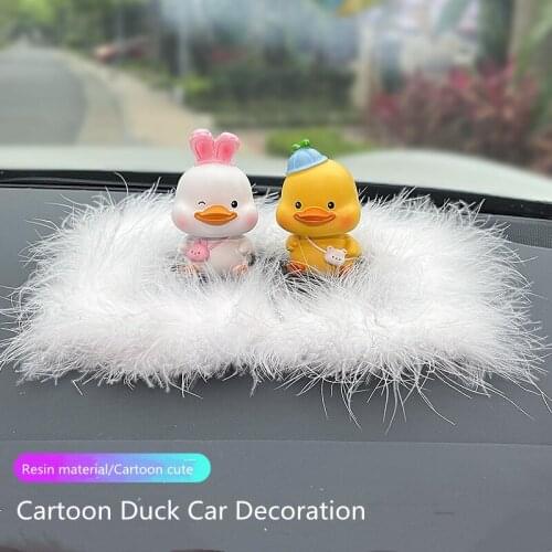 Cartoon Duck Mini Ornaments Goddess Fashion Car Interior Ornament New Car Gift Decoration