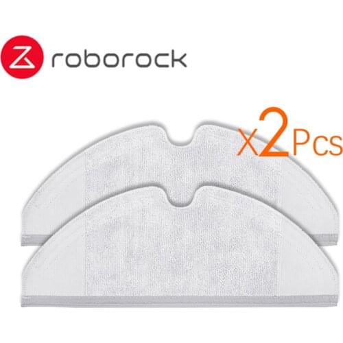 2Pcs Suitable for Xiaomi Roborock Robot S50 S51 Vacuum Cleaner Spare Parts Kits Mop Cloths Generation 2 Dry Wet Mopping Cleaning
