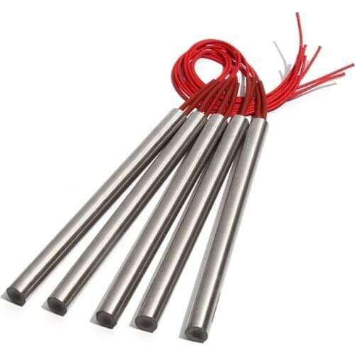 5PCS 16mm 265~300mm 201SUS High Density 110V/220V/380V Single-End Cartridge Heater 1000W/1100W/1200W Heating Element