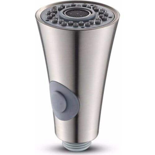 Pull Down Faucet Spray Head, Kitchen Sink Faucet Nozzle Replacement Part Faucet Head Kitchen Tap Sprayer Spout, Brushed Nickel