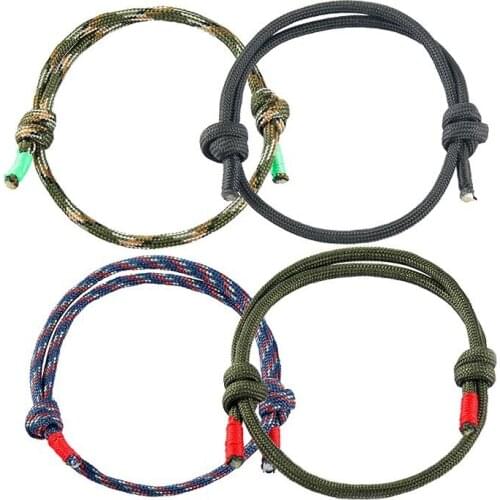 New Survival Rope Chain Bracelet Men FriendshipBracelet Handmade Multi-layer Nylon Rope Chain Charm Bracelet Gifts for Men