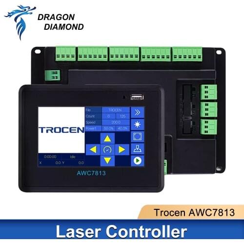 DRAGON DIAMOND Co2 Laser DSP Controller Trocen AWC7813 Laser Engraver System For Co2 Engraving and Cutting Machine