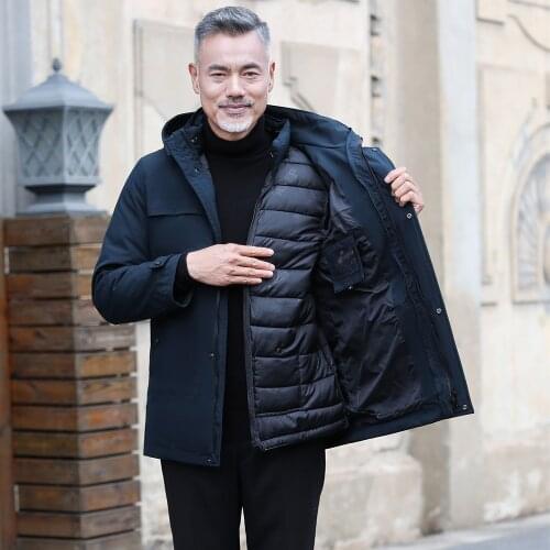 Peking Story Men's Warm Parkas