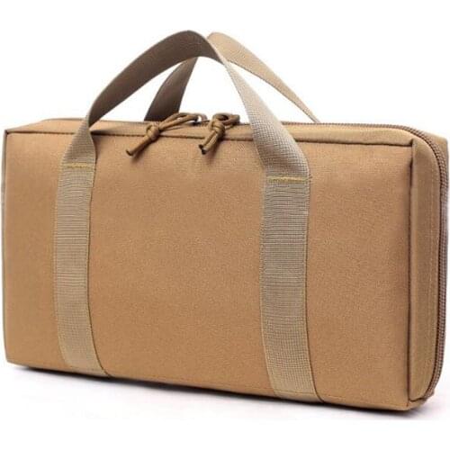 Portable Military Hunting Handgun Holster Tactical Case Pistol Carrier Magazine Pouch Padded Military Hunting Hand Bag