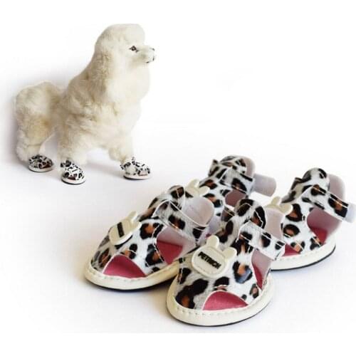 Dog Sandals Boots Adjustable Summer Small Dog Cat Puppy Shoes