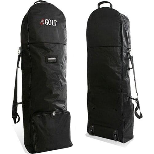 Golf Aviation Bag Large Capacity with Wheels Foldable Golf Bag Zipper Lightweight Practical Durable Golf Club Bags Storage Pouch