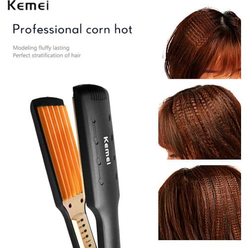Tourmaline Ceramic Hair Curler Wave Board With 5 Teeth Digital Curling Iron Temperature Control Women Hair Styling Tools 35D