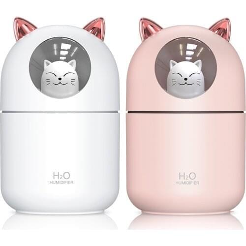 Humidifier Essential Oil Diffuser Eliminate Static Electricity Clean Cat Home Use Small Desktop Air Nano Spray