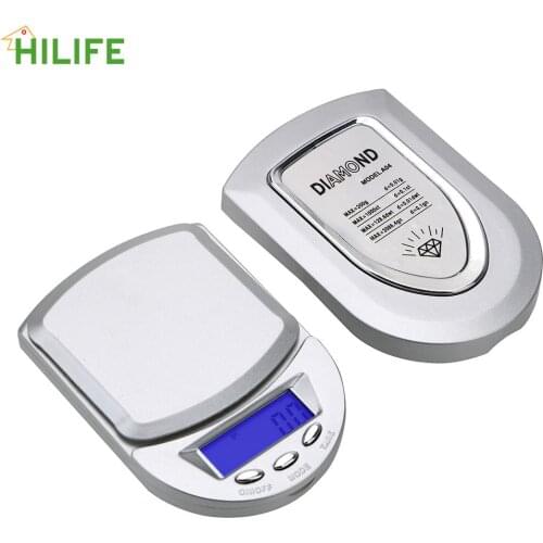 LCD Digital Jewelry Scales Electronic Scale 200g/ 0.01g Pocket Weight Balance Gram Scale Backlight Precision Portable