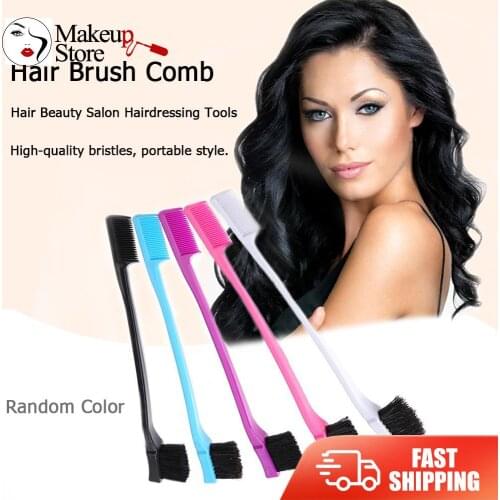 1/3pcs Double Sided Edge Hair Brush Comb Hair Styling Hair Beauty Salon Hairdressing Tools