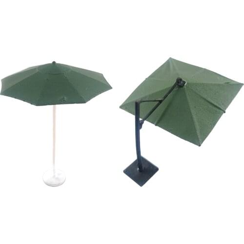 1:64 Miniature Sun Umbrella Model Diorama Cafe Restaurant Dollhouse Decor Accessory Gifts for Teens Children