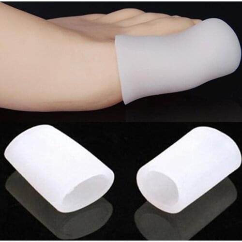 1 Pair Toe Caps Comfortable Non-slip Silicone Breathable Flexible Toe Protective Caps for Blisters Thin Stretch Toe Caps Foot