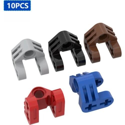 10PCS MOC Parts 92907 Technical DIY Axle Pin Connector Perpendicular Split Building Blocks Educational Tech Spare Kids Toys