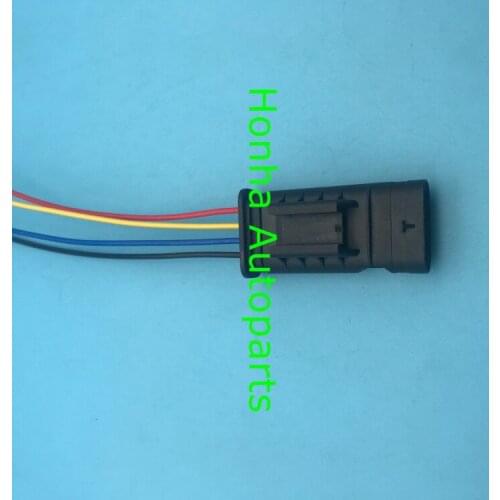 1718657-1 1 pcs 4 Pin/Way male Connector With 20AWG 20cm black blue yellow red wire with DHL shipping charge
