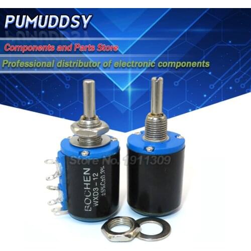 2PCS WXD3-12 1W 2K2 2.2k ohm WXD3-12-1W 5 ring multi-circle precision wire-wound potentiometer
