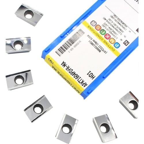 20PCS APKT1604 PDER MA H01 Aluminum wood carbide inserts for indexable face mill cutter CNC machine face milling cutting tools