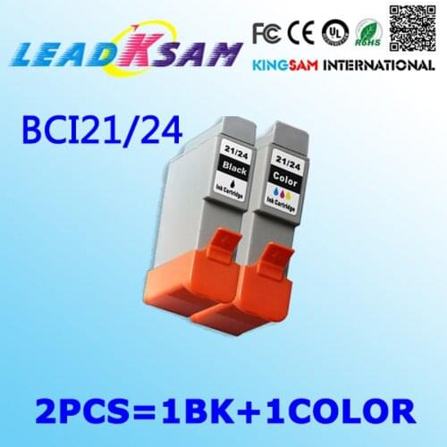 2x BCI21 BCI24 ink cartridge compatible for canon i255 i355 i455 IP1000 BCI 24BK 24C 21BK BCI-21BK BCI-21C