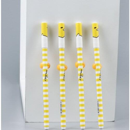 40PCS Creative Stationery Cute Three-dimensional Egg Yolk Neutral Pen Student Water Pen Cartoon Signature Pen 0.5MM Black