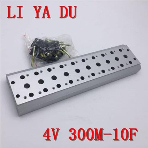 300M-10F 4v310 4v320 4v330 Solenoid valve accessories Electromagnetic valve confluence plate confluence base