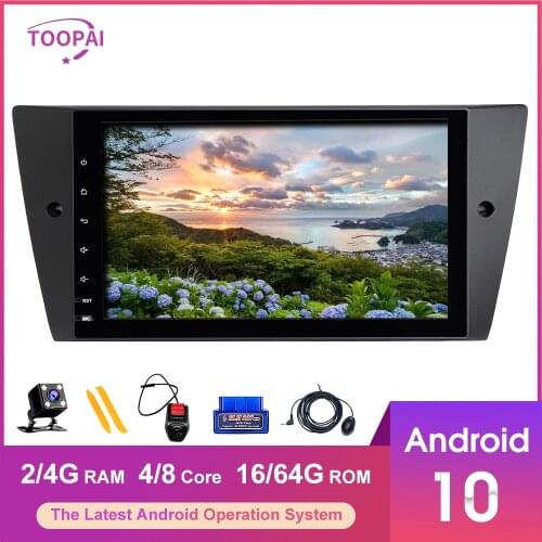 TOOPAI Android 10 For BMW E90 E91 E92 E93 M3 Sedan Touring Convertible Auto Radio Head Unit Car Multimedia GPS Navigation DVD