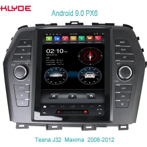 KD-97009 Klyde Hot sell Android tesla player Rockchip PX6 car video car dvd gps for Teana J32 Maxima 2008-2012