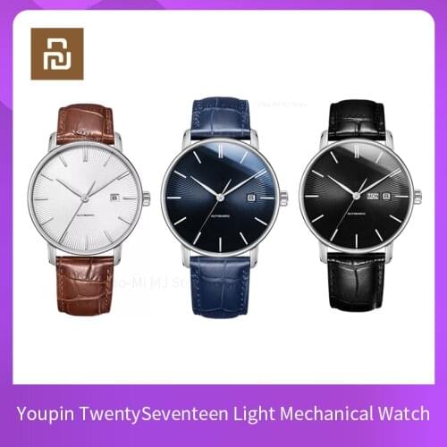 NEWEST Original Youpin TwentySeventeen Light Mechanical Watch With Sapphire Surface And Leather Strap Fully automatic movement