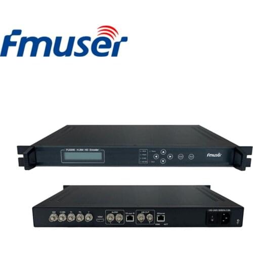 FMUSER FU-2205 Encoder HD H.264/AVC MPEG-4 SDI YPbPr CVBS/AUDIO in and ASI IP Out