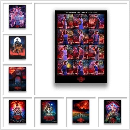Stranger Things White Coated Paper Prints High Definition Clear Image Home Decoration Livingroom Bedroom Bar Frameless
