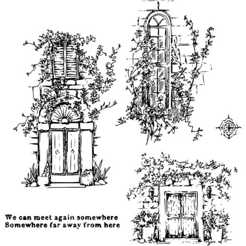 DABOXIBO Doors And Windows Clear Stamps Mold For DIY Scrapbooking Cards Making Decorate Crafts 2020 NEW Arrival