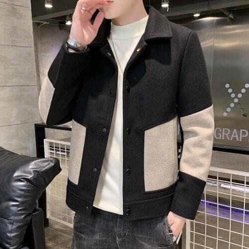 RUANDAI Mens Wool Coats