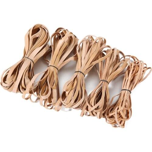 5y/lot Genuine Cow Flat Leather Cord 2mm 3mm 4mm 5mm 8mm 10mm Leather Rope For DIY Bracelet Jewelry Making Cordon Para Collares