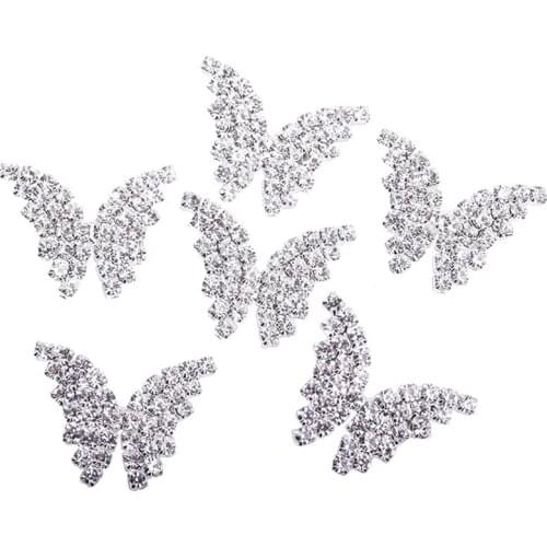 Batch of rhinestone buttons 20 * 24mm bow crystal diamond buttons for apparel sofa craft Boutton Diamant sewing accessories