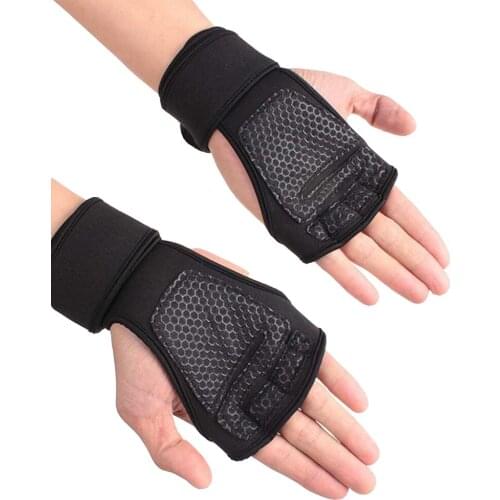 Weight Lifting Training Gloves for Women Men Fitness Sports Body Building Gymnastics Grips Gym Hand Palm Wrist Protector Gloves