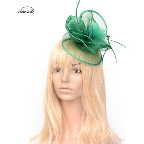 2019 Ladies Women Handmade Fascinator Hats Wedding Ascot Cocktail Party Hair Clip Headdress Hairpiece Headwear Bride Accessory