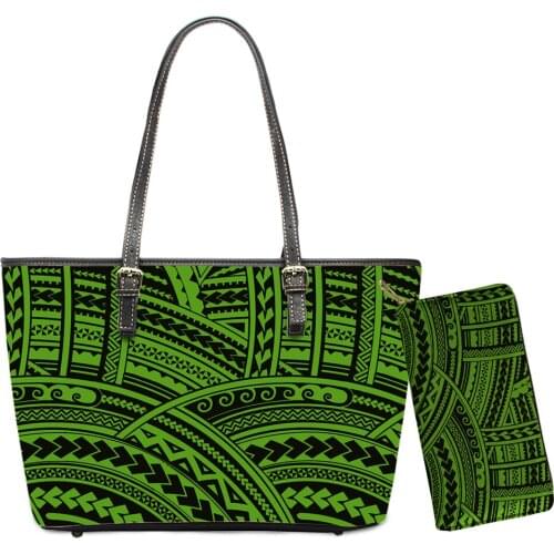 Bohemia Tribal Printed Women Handbag And Purse Set 2021 Large Leather Clutch Wallets Totes Femme Wholesale Free Drop Shipping