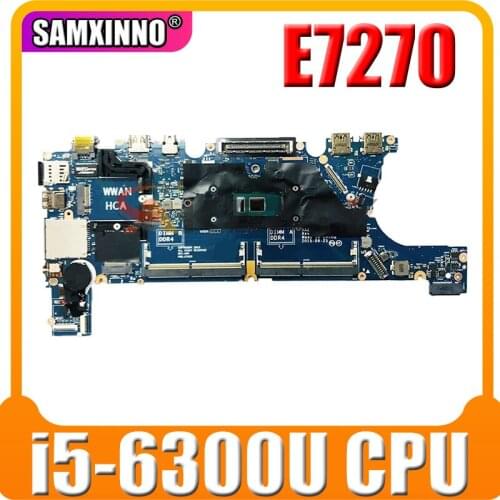 0H7Y7K H7Y7K CN-0H7Y7K LA-C451P FOR Dell Latitude E7270 laptop motherboard i5-6300u 100% tested