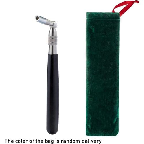 1pc Top Piano Tuning Hammer Handle Star Tip Piano Repair Tool Velvet Bag