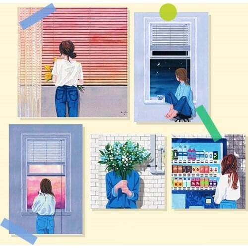 12PCS pretty girl Stickers Crafts And Scrapbooking stickers book Student label Decorative sticker kids toys