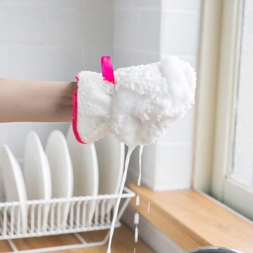 2/1Pcs Dish washing gloves Cleaning gloves thicken kitchen household housework cleaning gloves