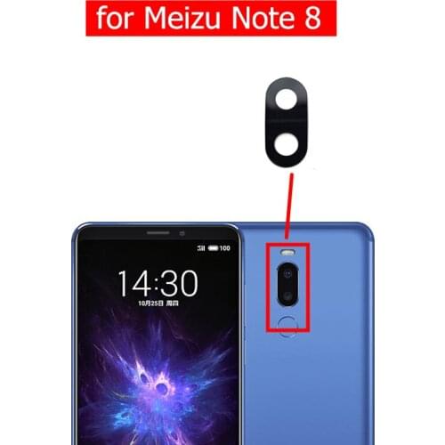 2pcs for Meizu Note 8 Camera Glass Lens Back Rear Camera Lens with 3M Glue for Meizu Note 8 Replacement Repair Spare Parts