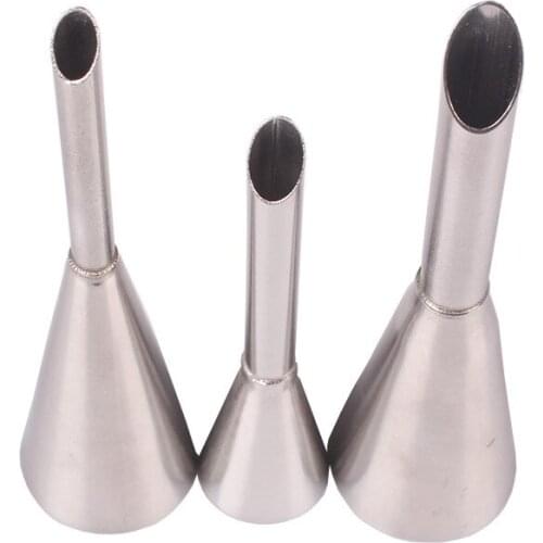 3Pcs/Set Multi Purpose Cookies Supplies Stainless Steel Puff Cream Pastry Nozzles DIY Baking Tools Kitchen Gadgets