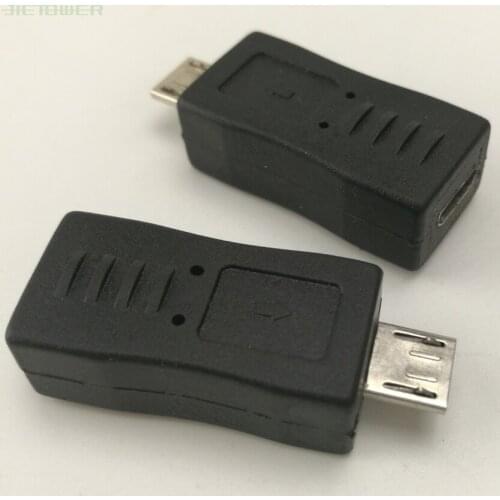 300pcs/lot 4 Type Straight Black Micro / Mini USB Female to Mini / Micro USB Male Adapter Charger Connector Converter Adaptor