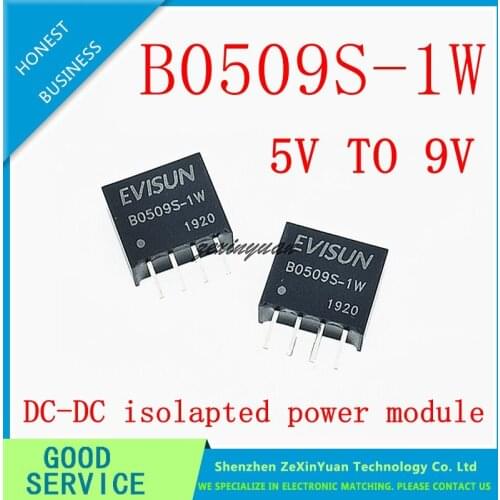 5PCS 10PCS 20PCS B0509S-1W B0509S SIP-4 NEW DCDC Isolation Power Supply Module 5V to 9V Boost