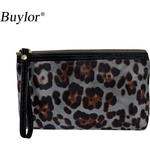 Buylor Leopard Makeup Bag Casual Storage Bag Fashion Cosmetic Bag Lady Print Cosmetic Cases Storage Holder
