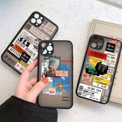 For Samsung Galaxy S21 S9 S10 S20 FE Plus A50 A51 A52 A70 A71 A72 A10 A11 A21S A31 A32 M31 Fashion Sticker Stamp Case Hard Cover