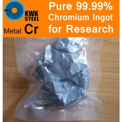 Pure Chromium Ingot 99.99% Cr Solid Particles Grain Granule Metal Cr KWKSTEEL University Experiment Research Free Fast Shipping