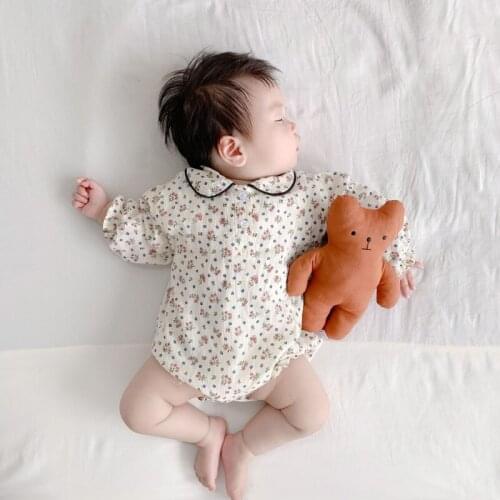 Baby Romper And Hat 2021 New Toddler Infant Newborn Baby Girls Kids Long Sleeve Romper 0-24M