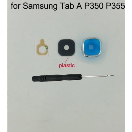For Samsung Tab A 8.0 Inch P350 P355 Phone Tablet Housing Frame New Back Rear Camera Safety Plastic Lens + Tools