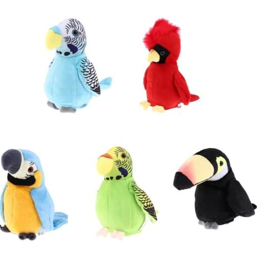 Talking Parrot Toy, Repeat What You Say Parrot Toys, Funny Mimic Electric Animal Plush Toy